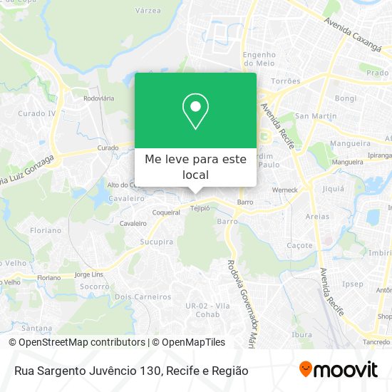 Rua Sargento Juvêncio 130 mapa