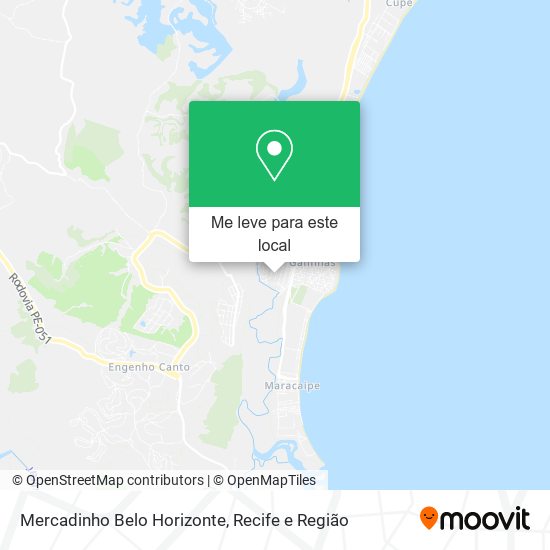 Mercadinho Belo Horizonte mapa