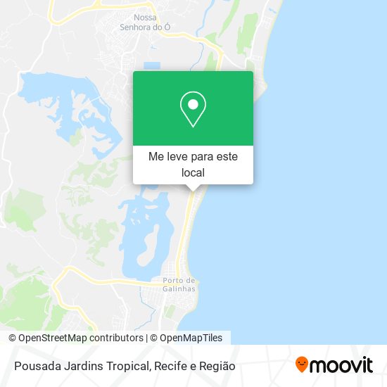 Pousada Jardins Tropical mapa