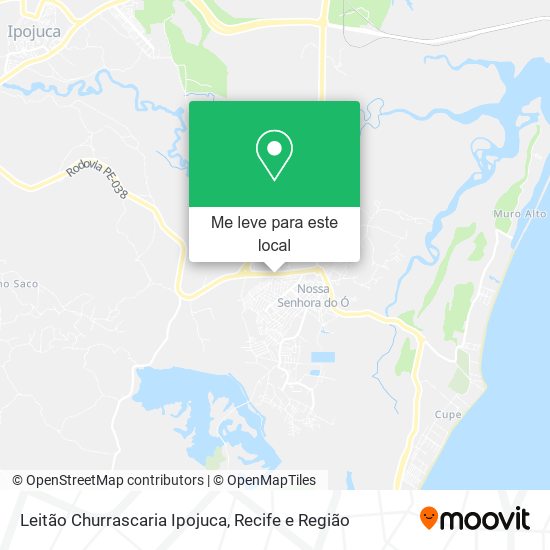 Leitão Churrascaria Ipojuca mapa