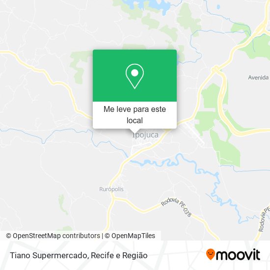 Tiano Supermercado mapa