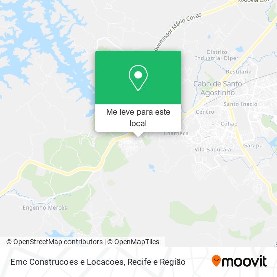 Emc Construcoes e Locacoes mapa