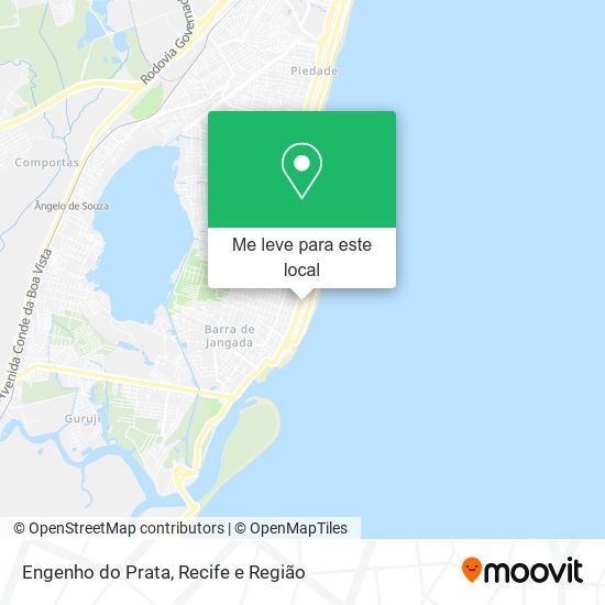 Engenho do Prata mapa