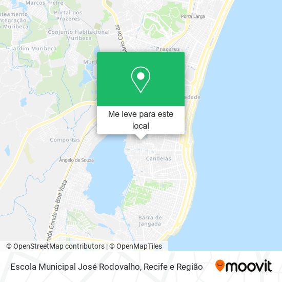 Escola Municipal José Rodovalho mapa