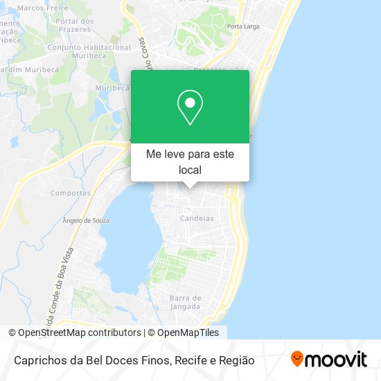 Caprichos da Bel Doces Finos mapa