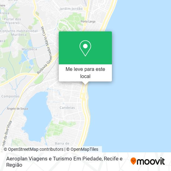 Aeroplan Viagens e Turismo Em Piedade mapa