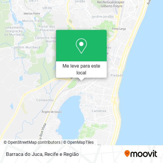 Barraca do Juca mapa