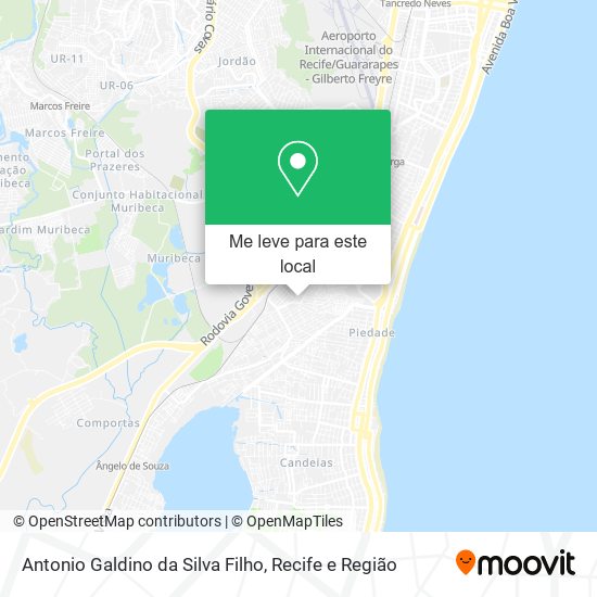 Antonio Galdino da Silva Filho mapa