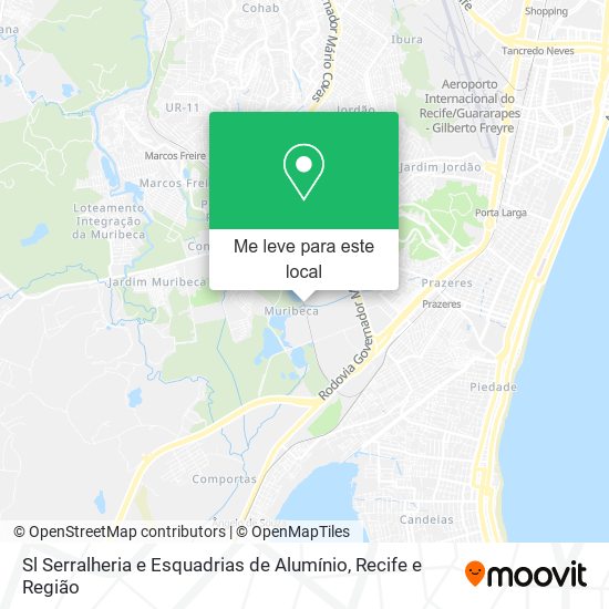 Sl Serralheria e Esquadrias de Alumínio mapa