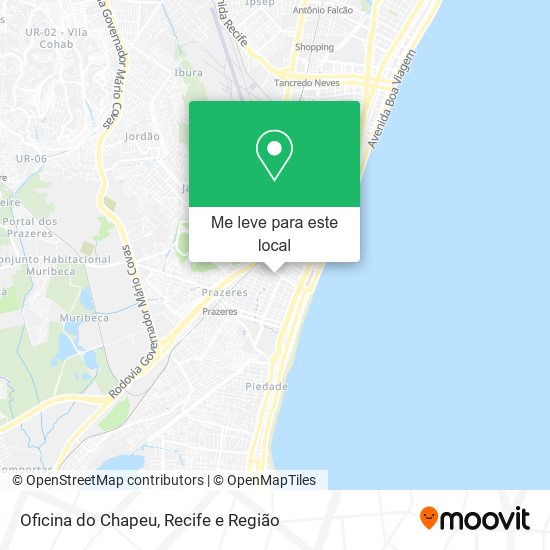 Oficina do Chapeu mapa