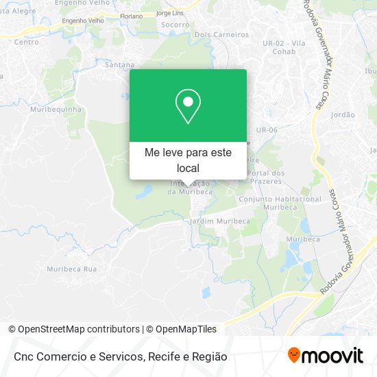 Cnc Comercio e Servicos mapa