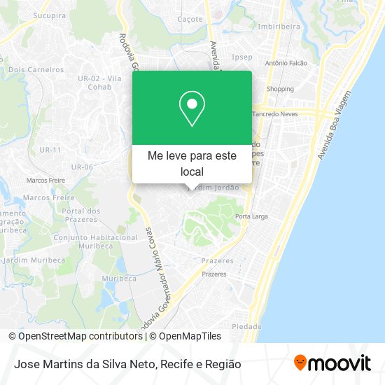 Jose Martins da Silva Neto mapa