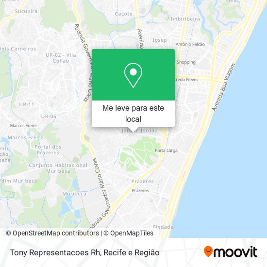 Tony Representacoes Rh mapa