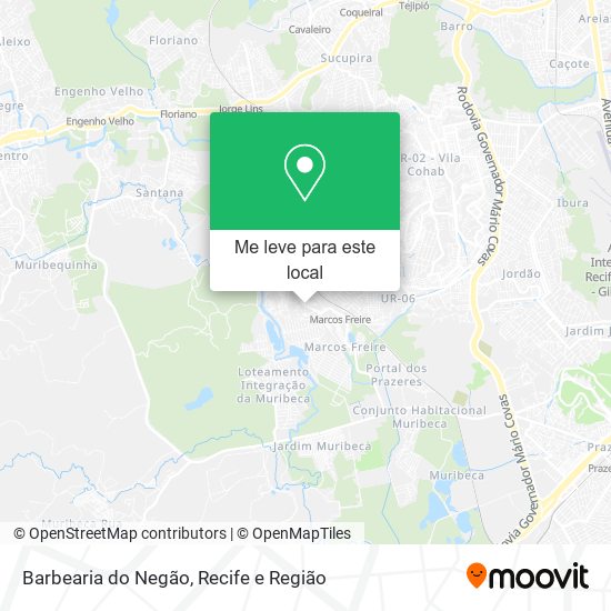 Barbearia do Negão mapa