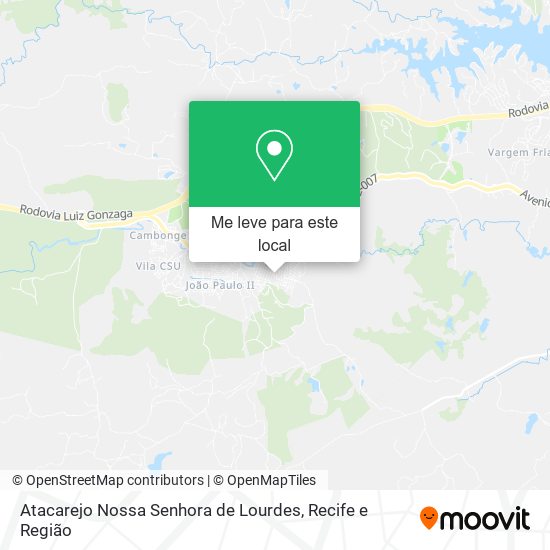 Atacarejo Nossa Senhora de Lourdes mapa
