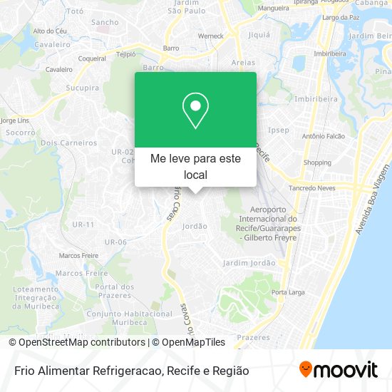 Frio Alimentar Refrigeracao mapa