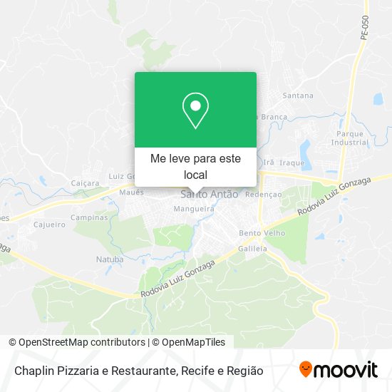 Chaplin Pizzaria e Restaurante mapa
