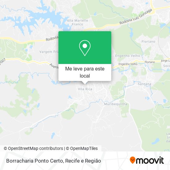 Borracharia Ponto Certo mapa