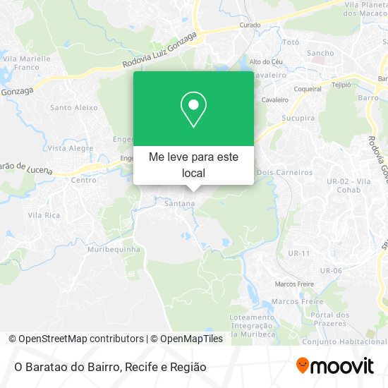 O Baratao do Bairro mapa