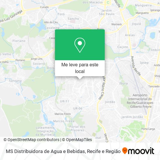 MS Distribuidora de Agua e Bebidas mapa