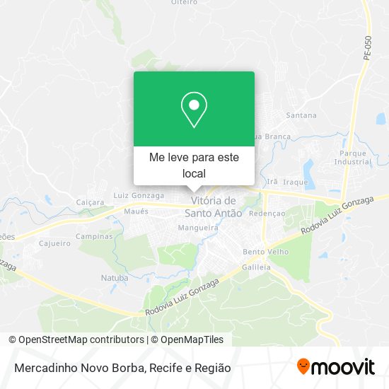 Mercadinho Novo Borba mapa