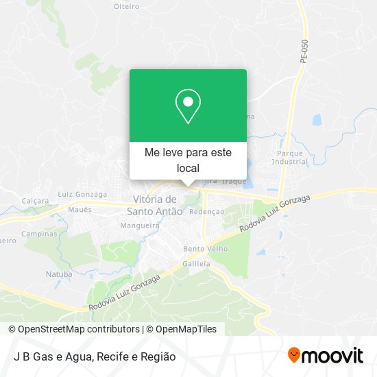 J B Gas e Agua mapa
