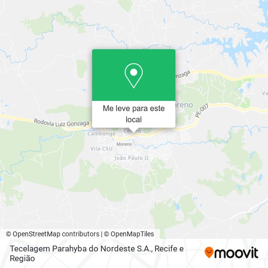 Tecelagem Parahyba do Nordeste S.A. mapa