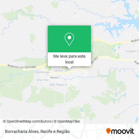 Borracharia Alves mapa