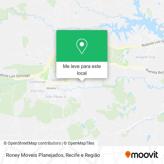 Roney Moveis Planejados mapa