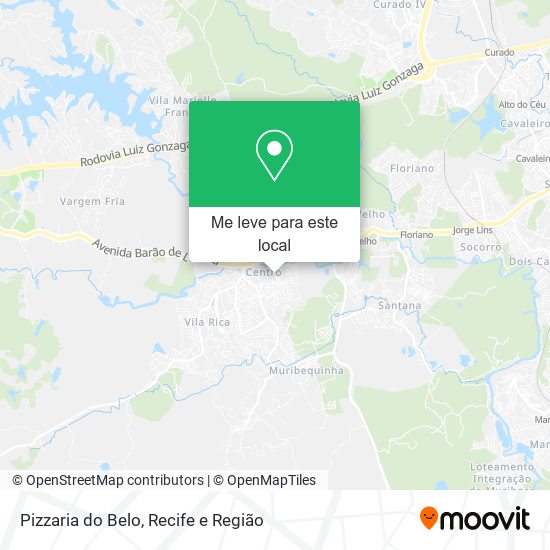 Pizzaria do Belo mapa