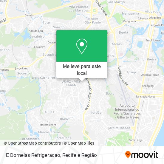 E Dornelas Refrigeracao mapa