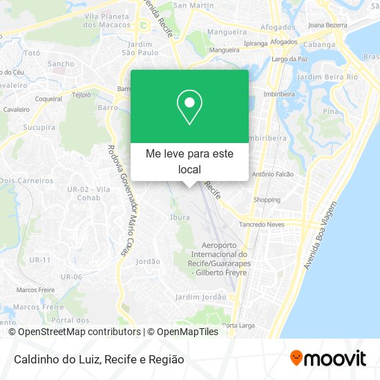Caldinho do Luiz mapa