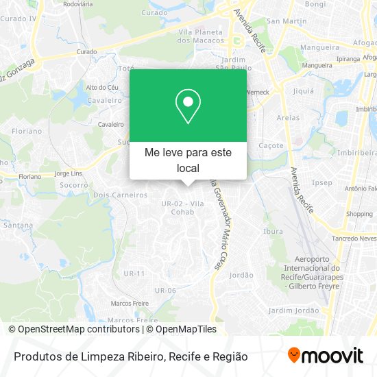 Produtos de Limpeza Ribeiro mapa