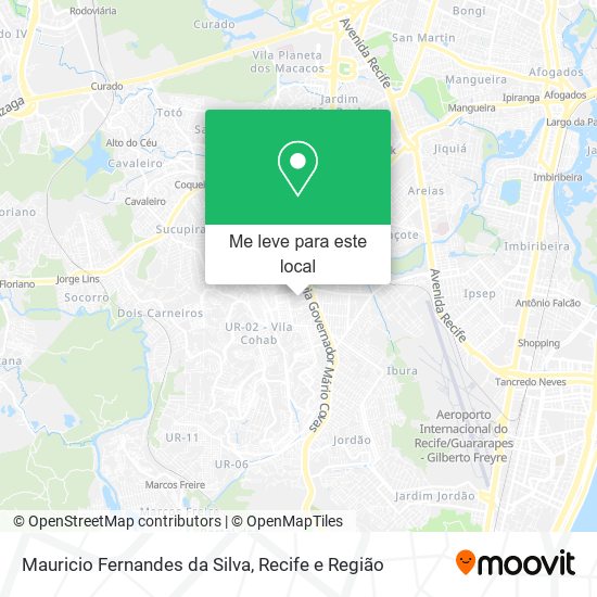 Mauricio Fernandes da Silva mapa