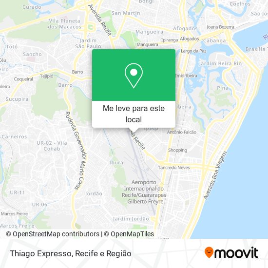 Thiago Expresso mapa