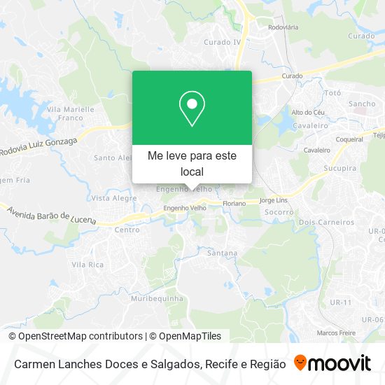 Carmen Lanches Doces e Salgados mapa