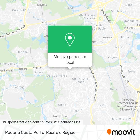 Padaria Costa Porto mapa