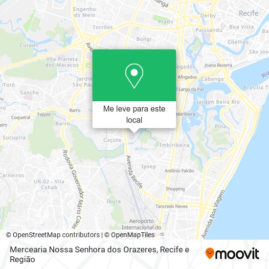 Mercearia Nossa Senhora dos Orazeres mapa