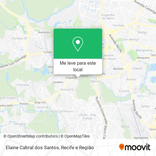 Elaine Cabral dos Santos mapa