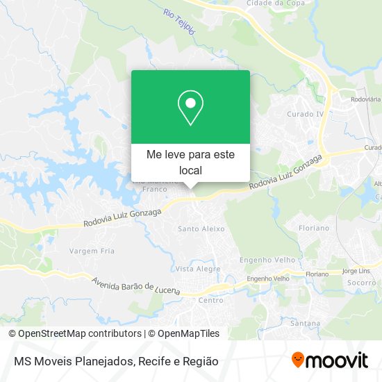 MS Moveis Planejados mapa