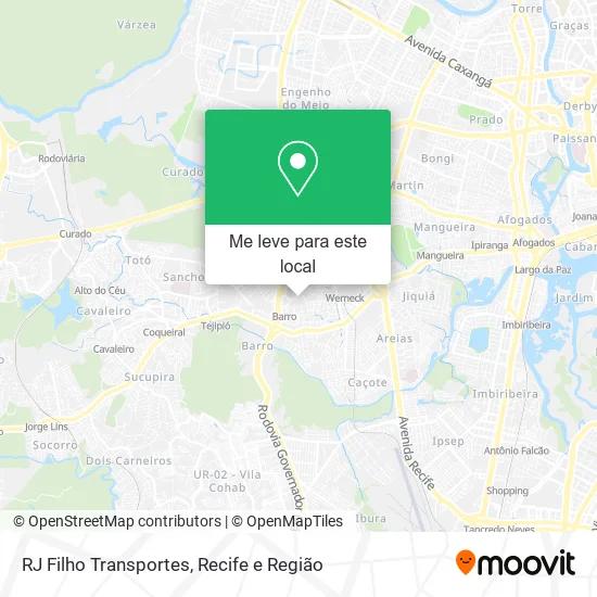 RJ Filho Transportes mapa