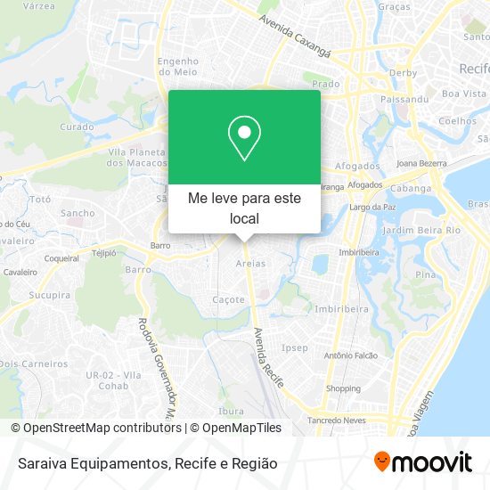 Saraiva Equipamentos mapa