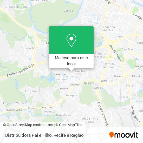 Distribuidora Pai e Filho mapa