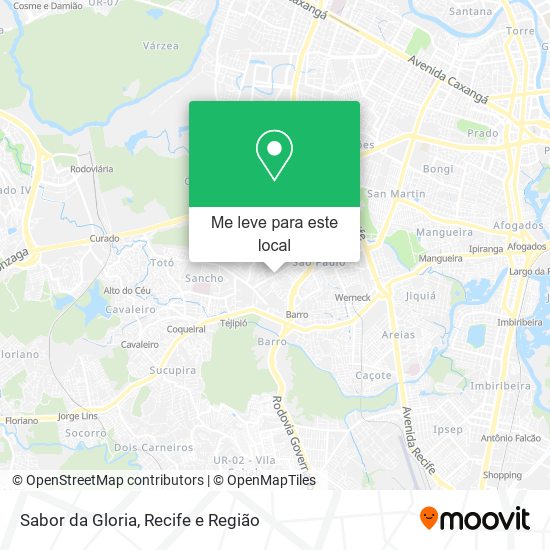 Sabor da Gloria mapa