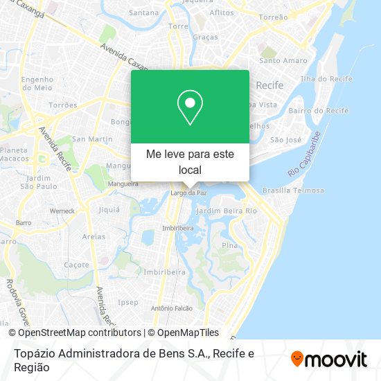 Topázio Administradora de Bens S.A. mapa