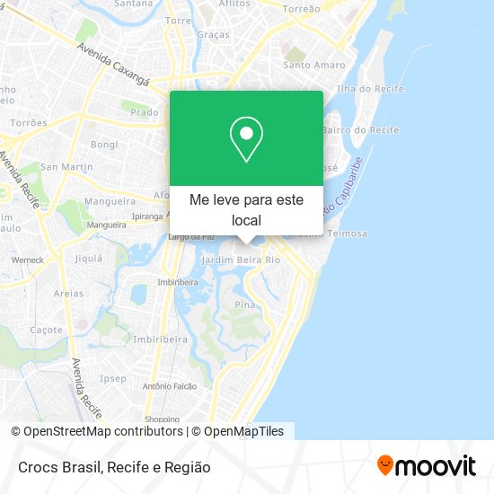 Crocs Brasil mapa