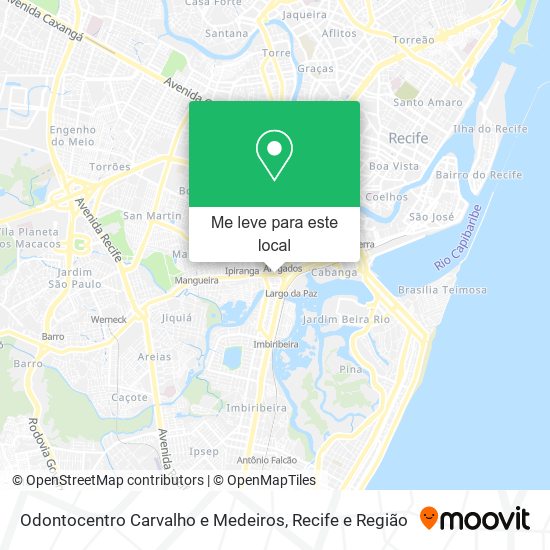 Odontocentro Carvalho e Medeiros mapa