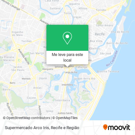 Supermercado Arco Iris mapa