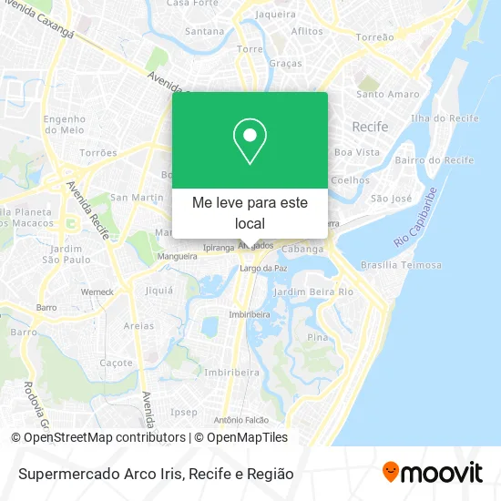 Supermercado Arco Iris mapa