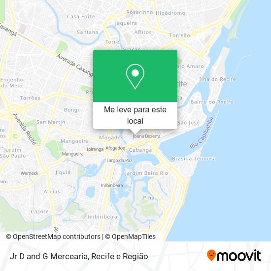 Jr D and G Mercearia mapa
